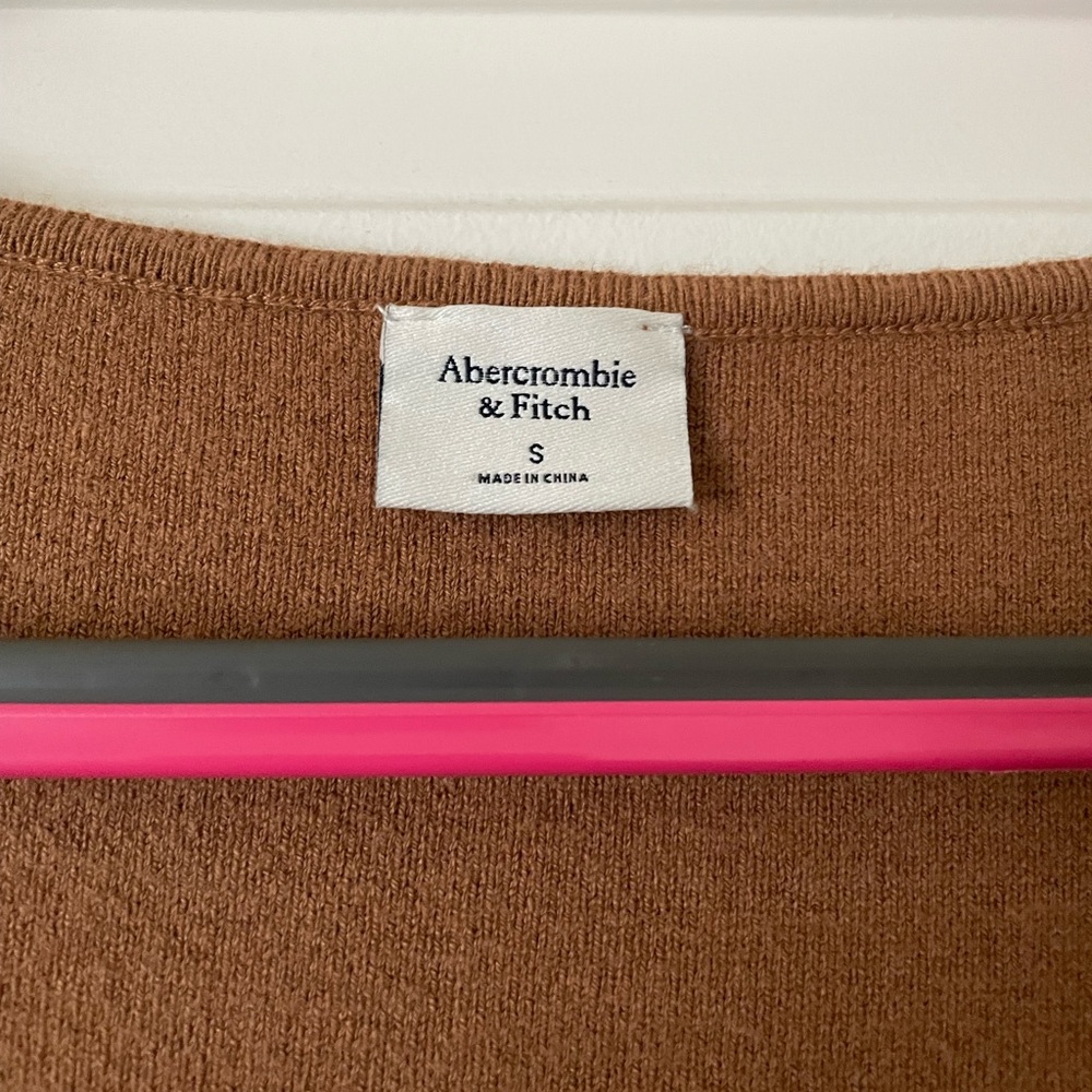 Camel Button Up Sweater From Abercrombie - image 4